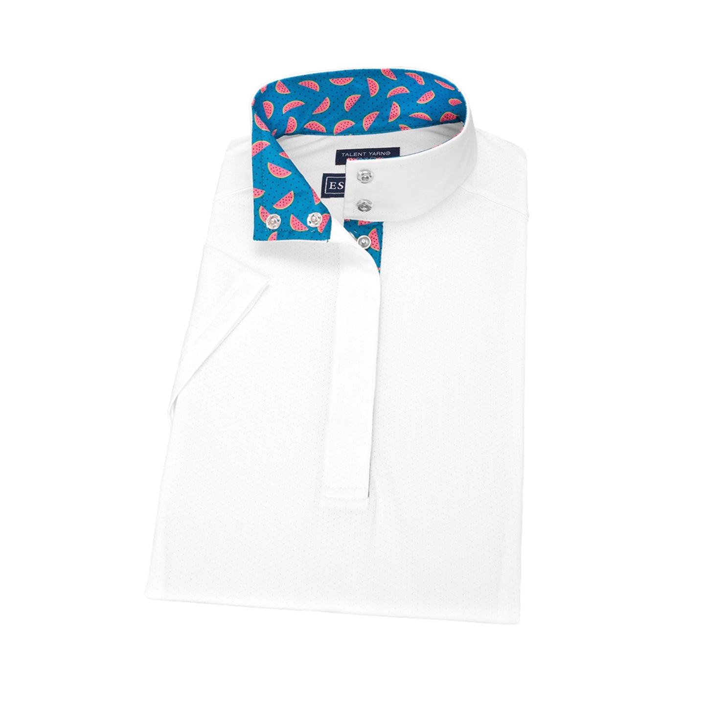 Straight Collar Short Sleeve Show Shirt