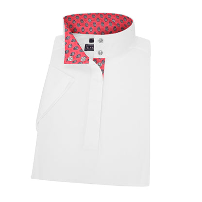 Straight Collar Short Sleeve Show Shirt