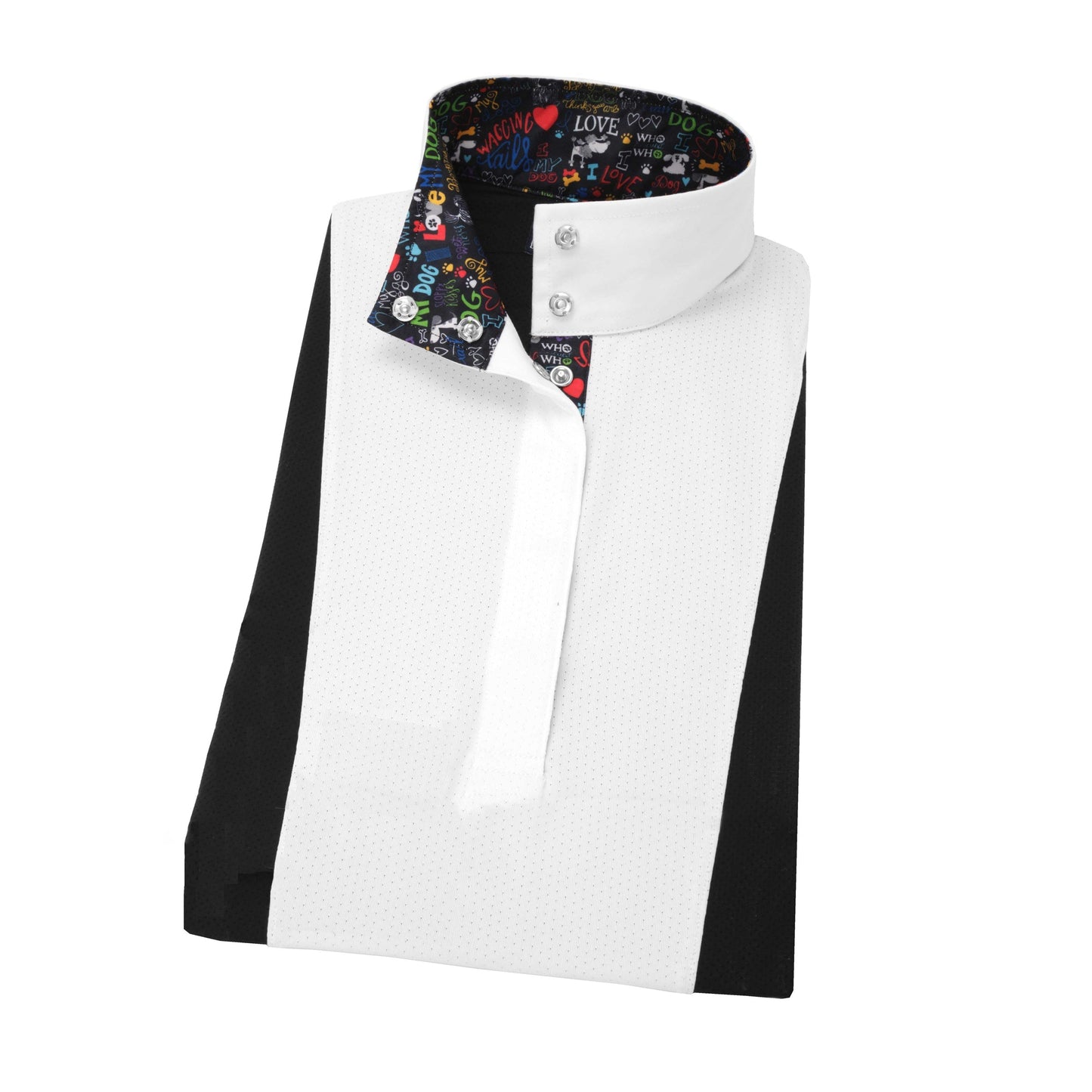 Essex Classics Danny & Ron’s Girls’ “I Love My Dog” Luna Performance Short Sleeve Show Shirt