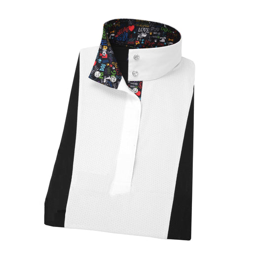 Essex Classics Danny & Ron’s Girls’ “I Love My Dog” Luna Performance Short Sleeve Show Shirt