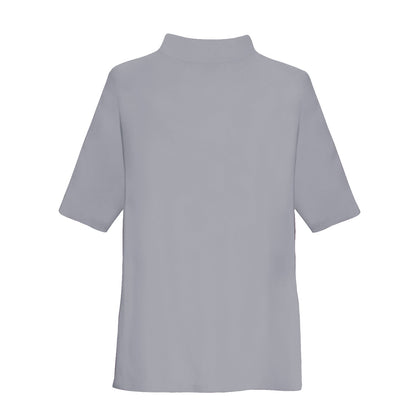Short-Sleeve Mock Neck Sun Shirt