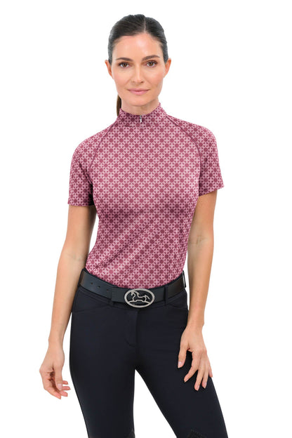 Ladies' Lucy 2.0 Quarter-Zip Short-Sleeve Shirt