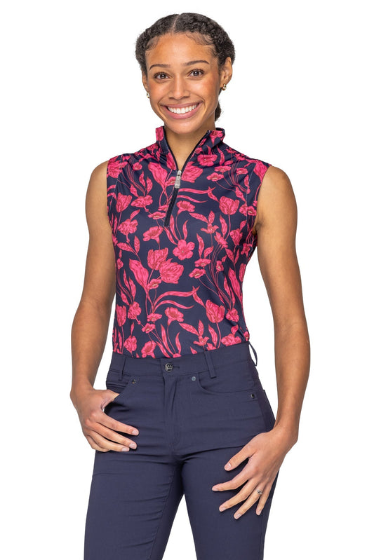 Kastel Denmark Ladies’ Quarter-Zip Sleeveless Shirt "Kirsten"