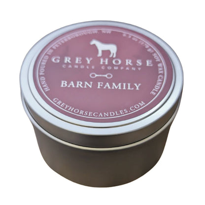 Grey Horse Candle Tin
