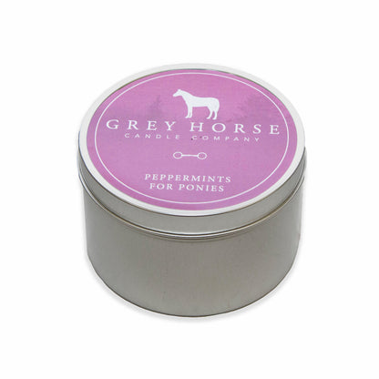 Grey Horse Candle Tin