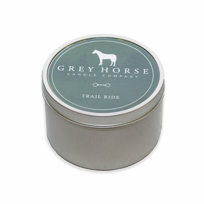 Grey Horse Candle Tin