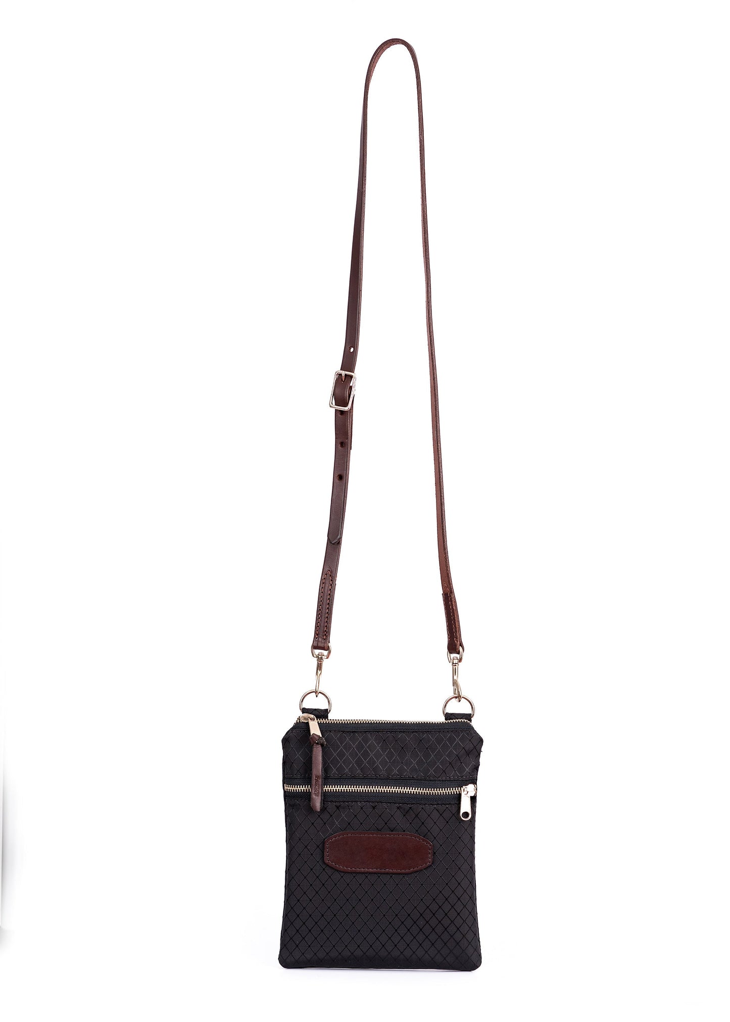 Champion Crossbody Bag with Leather Accents