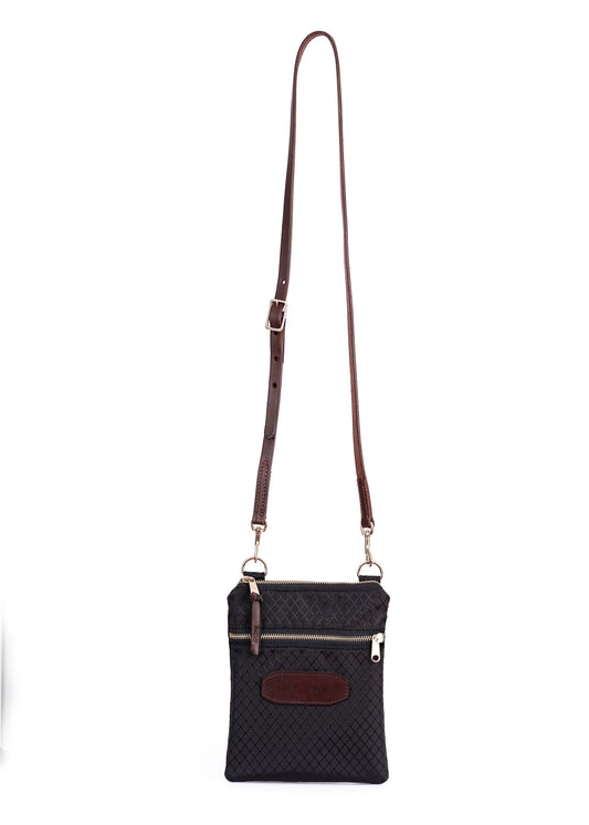 Champion Crossbody Bag with Leather Accents