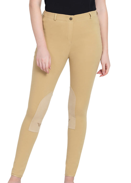 Ladies' Cotton Pull-On Knee-Patch Plus Breech