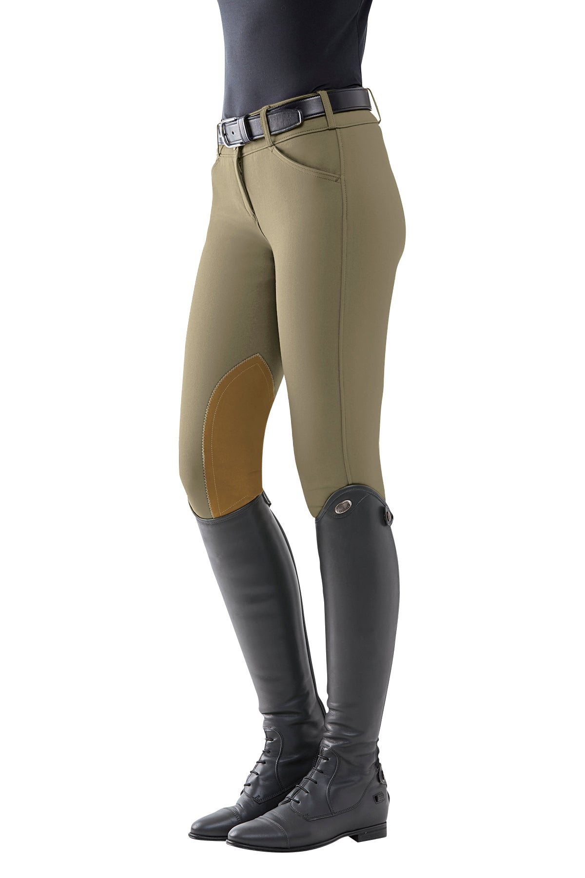 Ladies’ Mid-Rise Vintage Patch Sock-Bottom Breech
