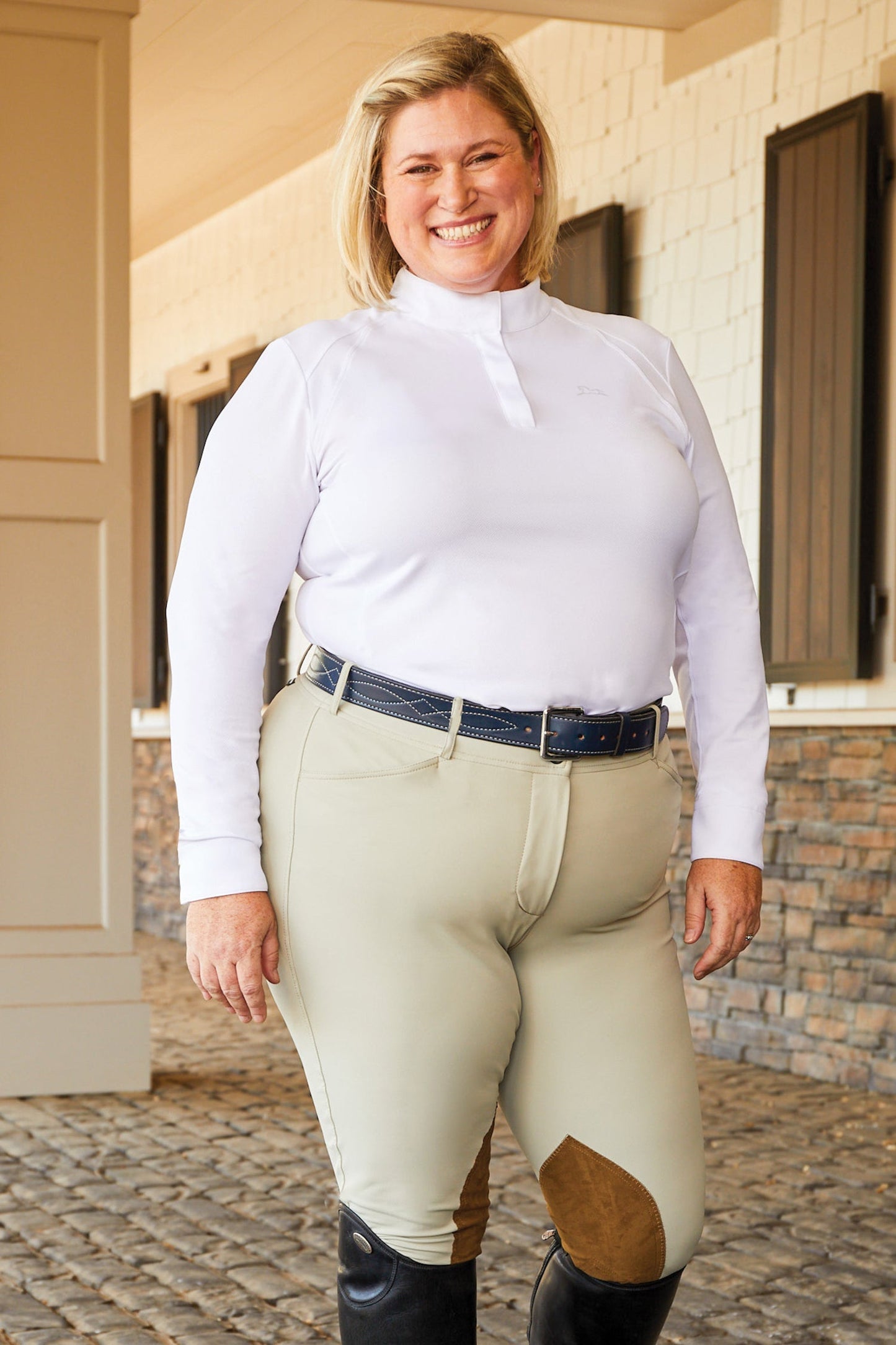 Gracie Plus-Size Knee-Patch Breech