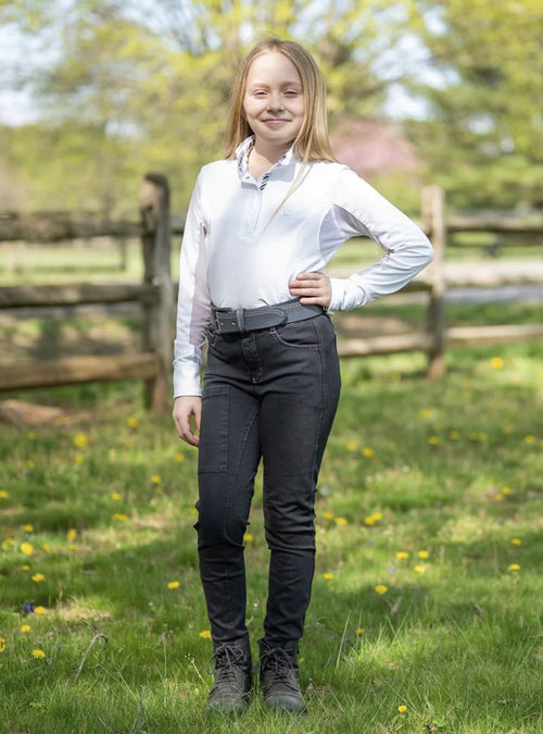Girls’ Denim Tread Knee-Patch Breech
