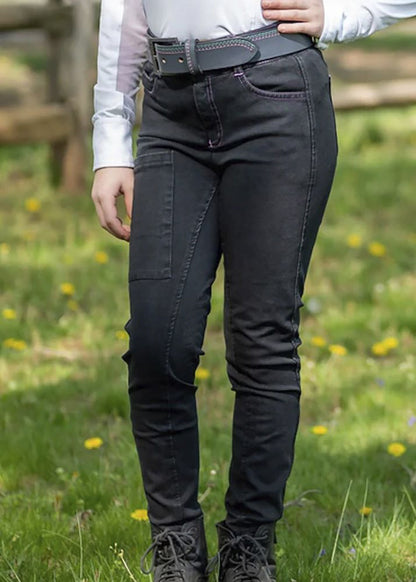 Girls’ Denim Tread Knee-Patch Breech