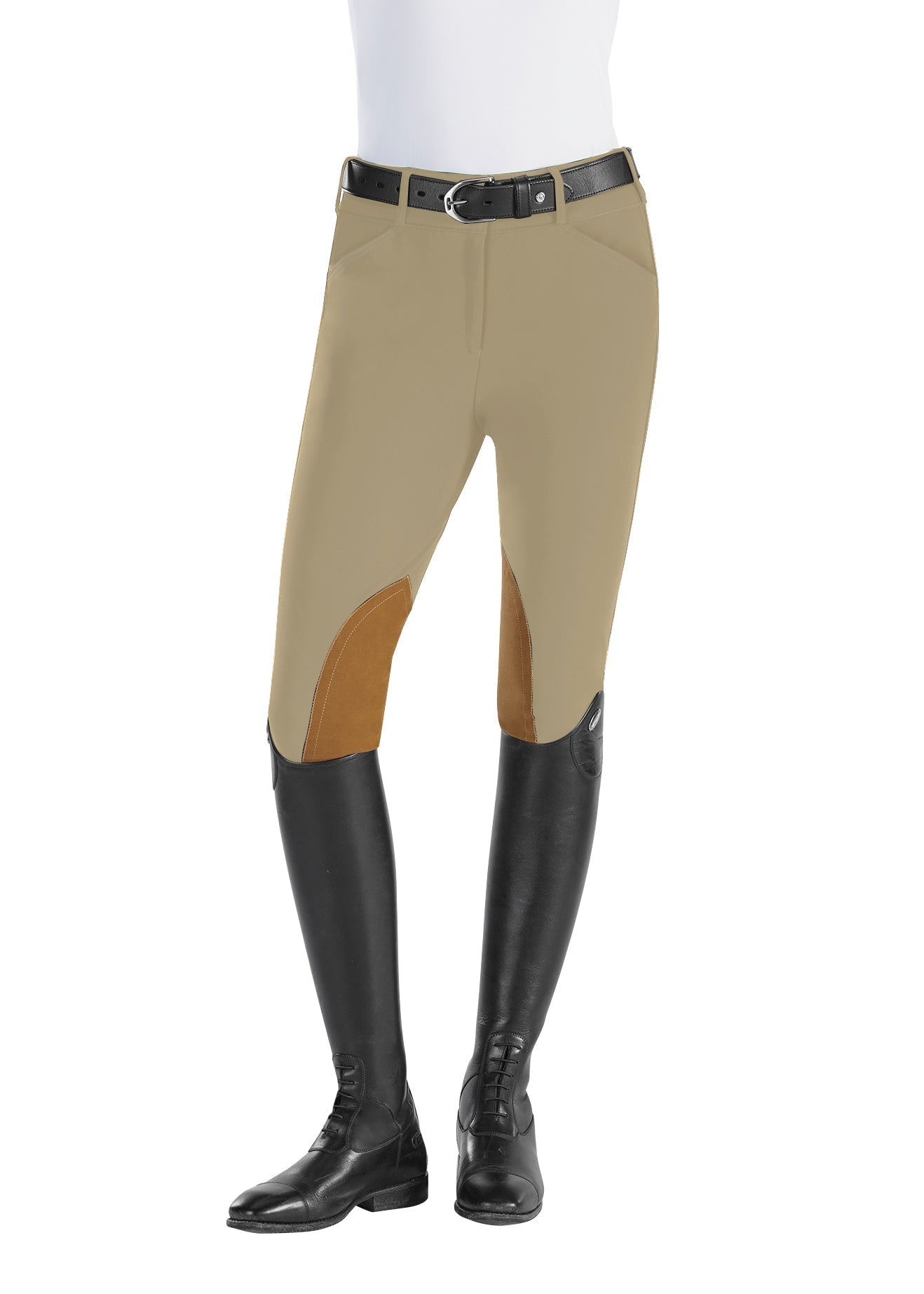 Ladies’ Techno Lightweight Knee-Patch Front-Zip Breech