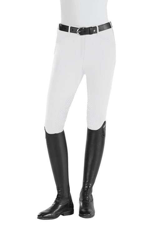 Ladies’ Techno Midweight Silicone Front-Zip Knee-Patch Breech