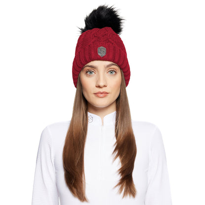 Nora Crystal Intarsia Beanie