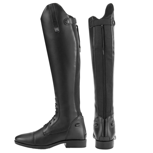Ladies’ Black Synthetic Leather Field Boots
