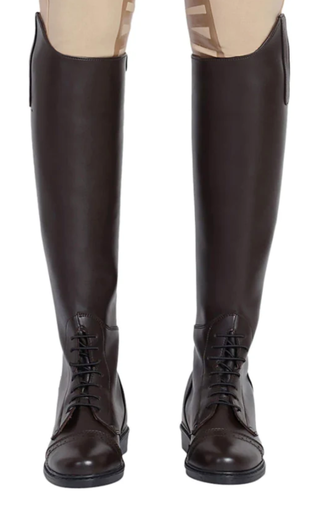 Children’s Starter Back-Zip Synthetic Leather Field Boots in Mocha