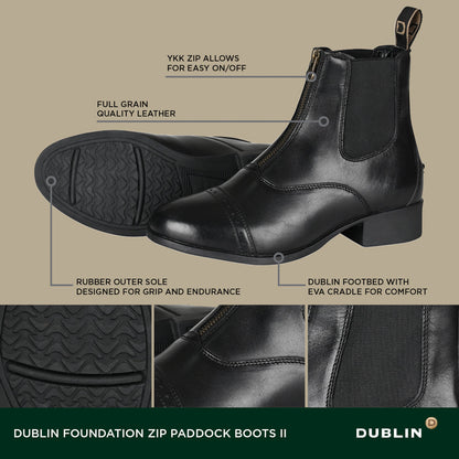 Ladies’ Foundation Zip Paddock Boots II