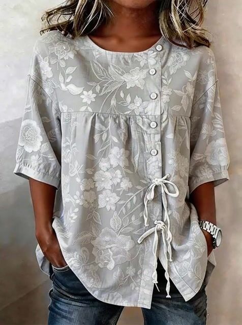 Women'S Casual Printed Shirt