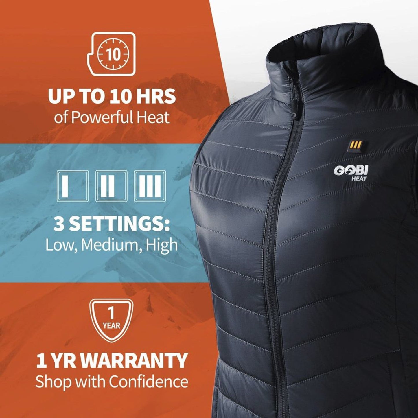 Ladies’ Dune 3-Zone Heated Vest