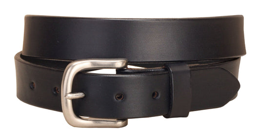 1/4" Plain Strap Belt with Square Nickel Buckle