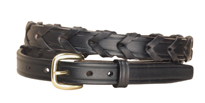 ¾" Laced Belt with Brass Buckle