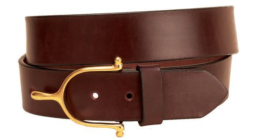 1/2" Belt with Solid Brass Spur Buckle