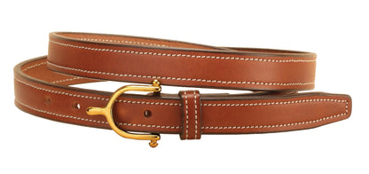 ¾" Brass Spur Buckle Belt