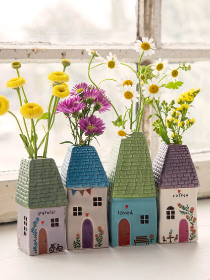 Cottage Bud Vase - Coffee