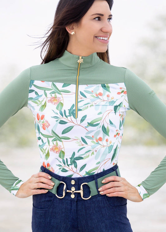Equestrian The Peaches Long-Sleeve Sun Shirt