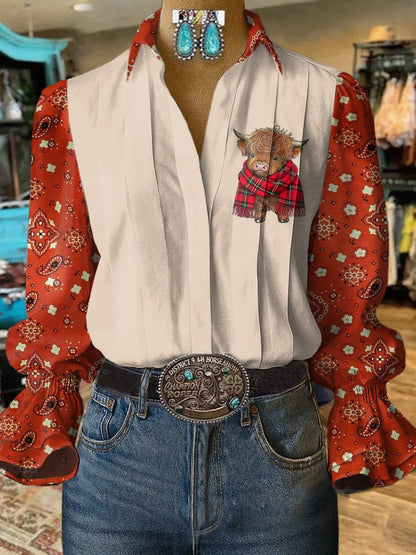 Women's Vintage Highland Cow Shirt
