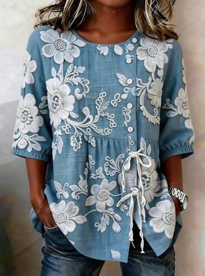 Women'S Casual Printed Shirt