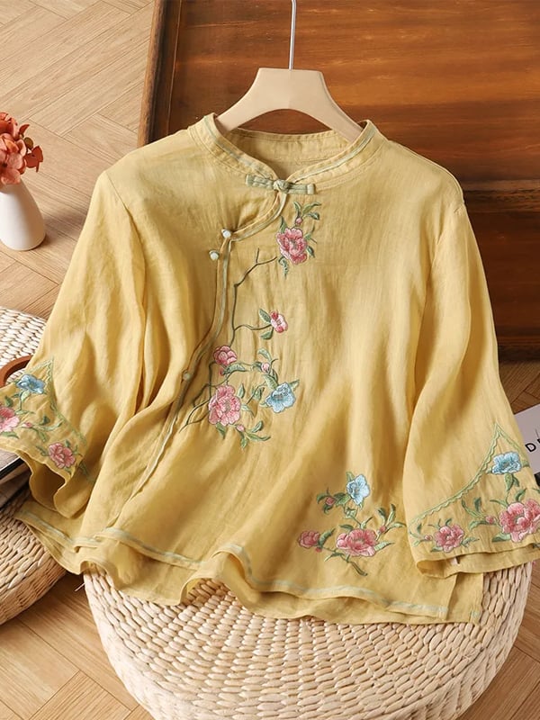 Women's Floral Embroidered Blouse