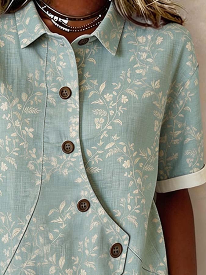 Women'S Casual Printed Shirt