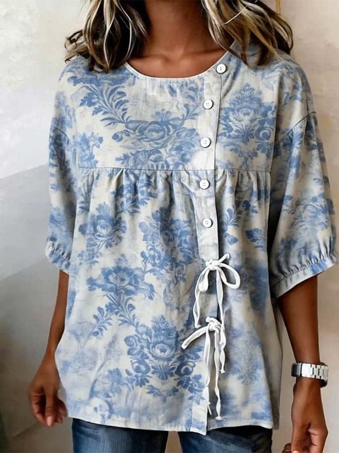 Women'S Casual Printed Shirt