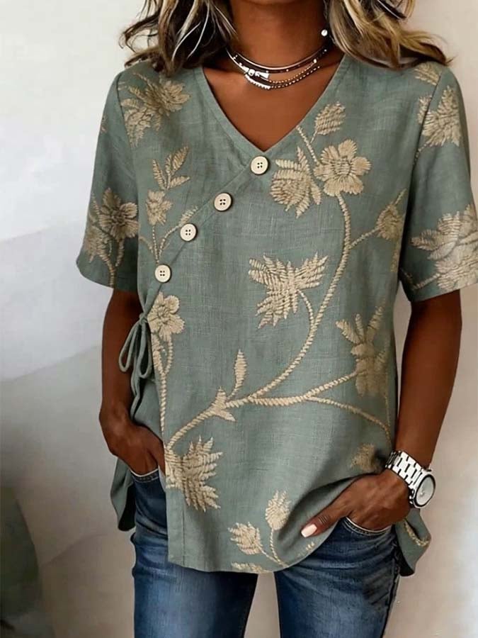 Women'S Casual Printed Shirt