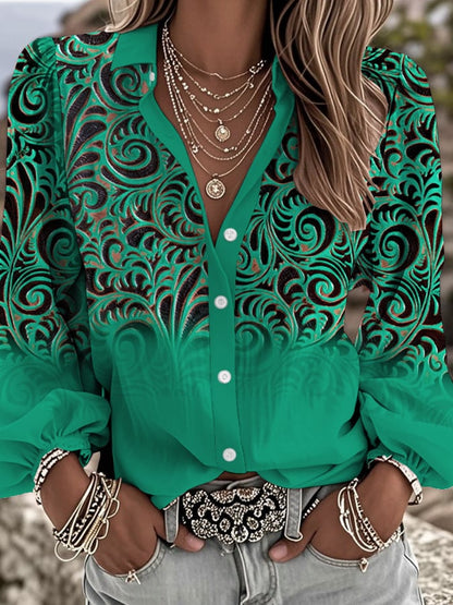 Women's Western Style Vintage Graphic Print Comfort Shirt T-Shirt