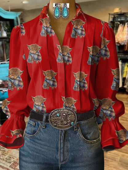 Women's Vintage Highland Cow Shirt
