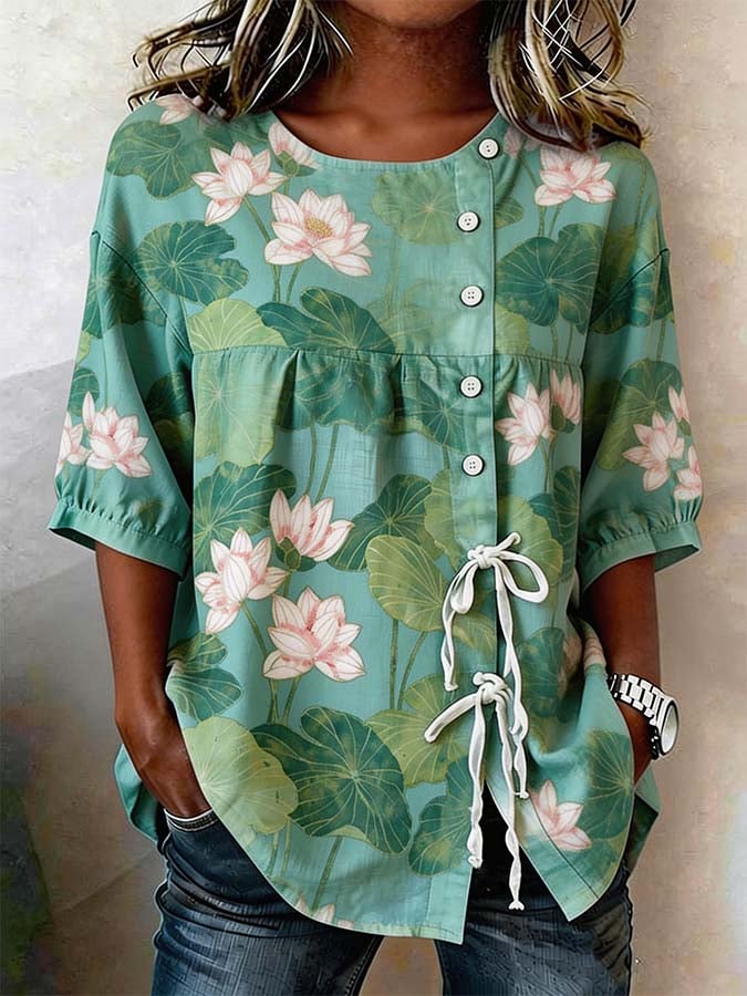 Women'S Casual Printed Shirt