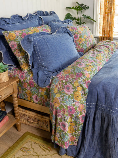 Sooo Soft Cotton Sheet Set - Drawn Garden Multi