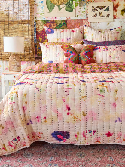 Cotton Gauze Euro Sham - Light Pink