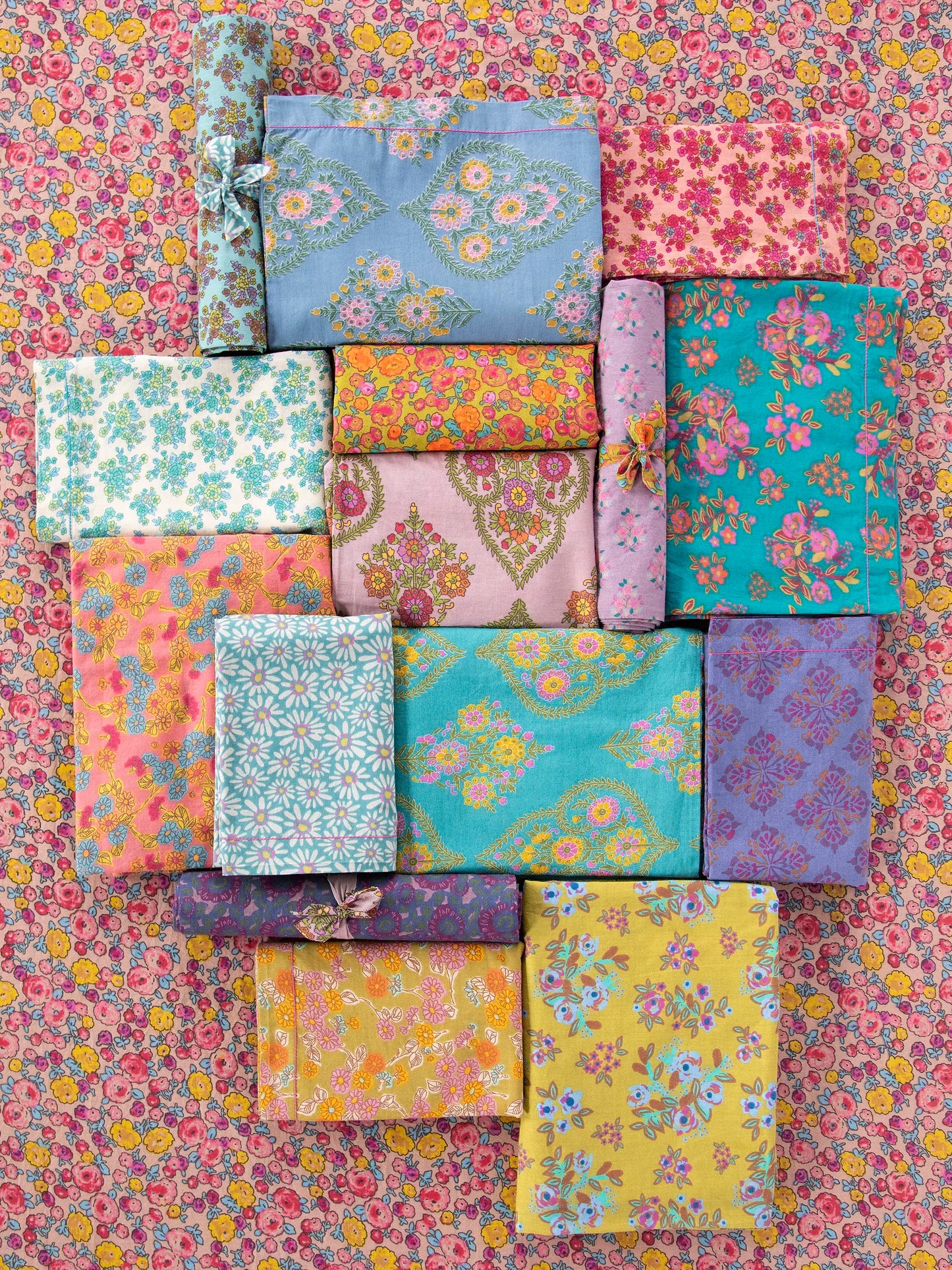 Mix & Match Cotton Fitted Sheet - Plum Dahlia