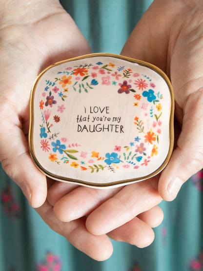 Antiqued Trinket Bowl - Daughter