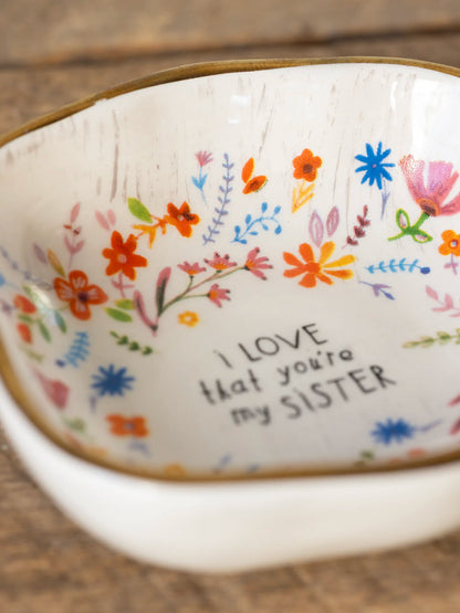 Antiqued Trinket Bowl - Granddaughter