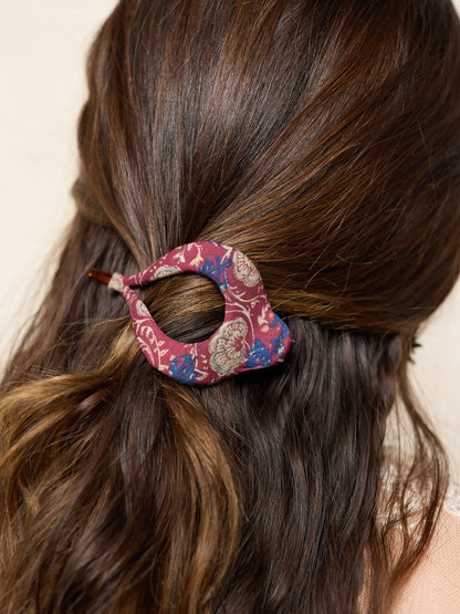 Boho Clip - Fabric Mauve India Vines