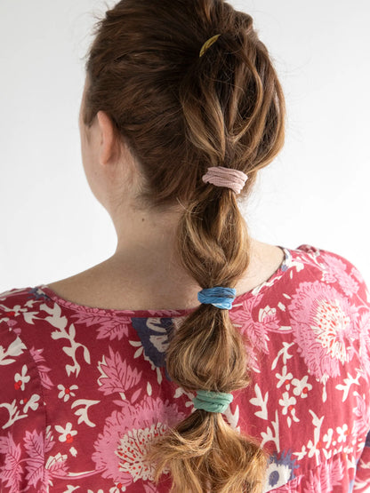On The Run Hair Tie, Set of 8 - Black