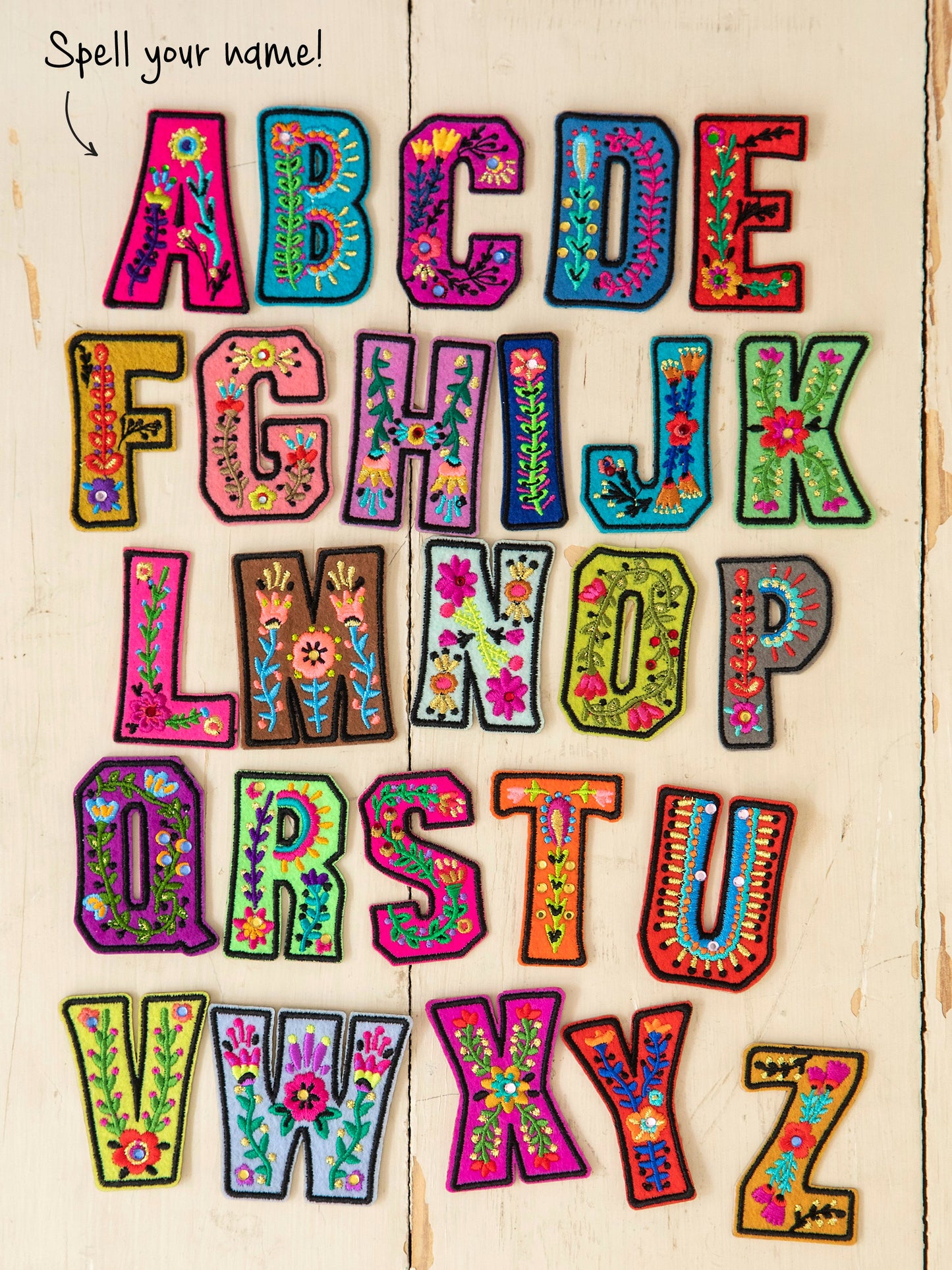 Stick-On Letter Patch - I
