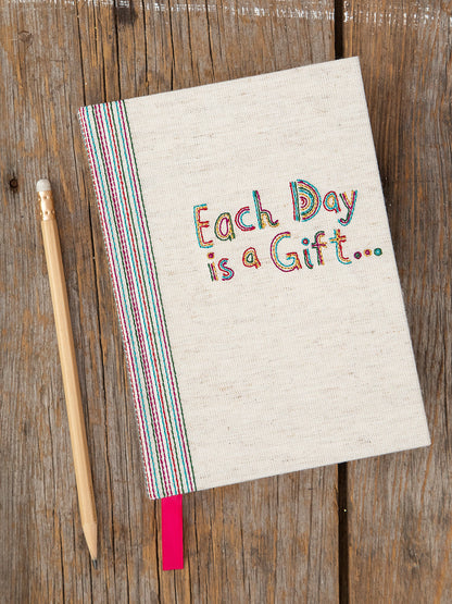 Embroidered 5 Year Daily Journal - Each Day Is A Gift