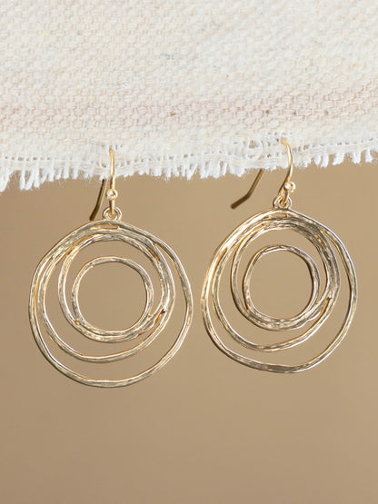 Spiral Gold Earrings